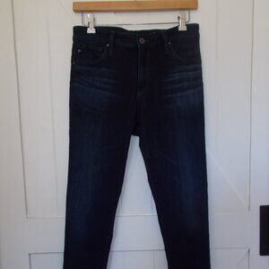 AG Adriano Goldschmied The Farrah Skinny High Rise Denim Blue Jeans Women's 28R